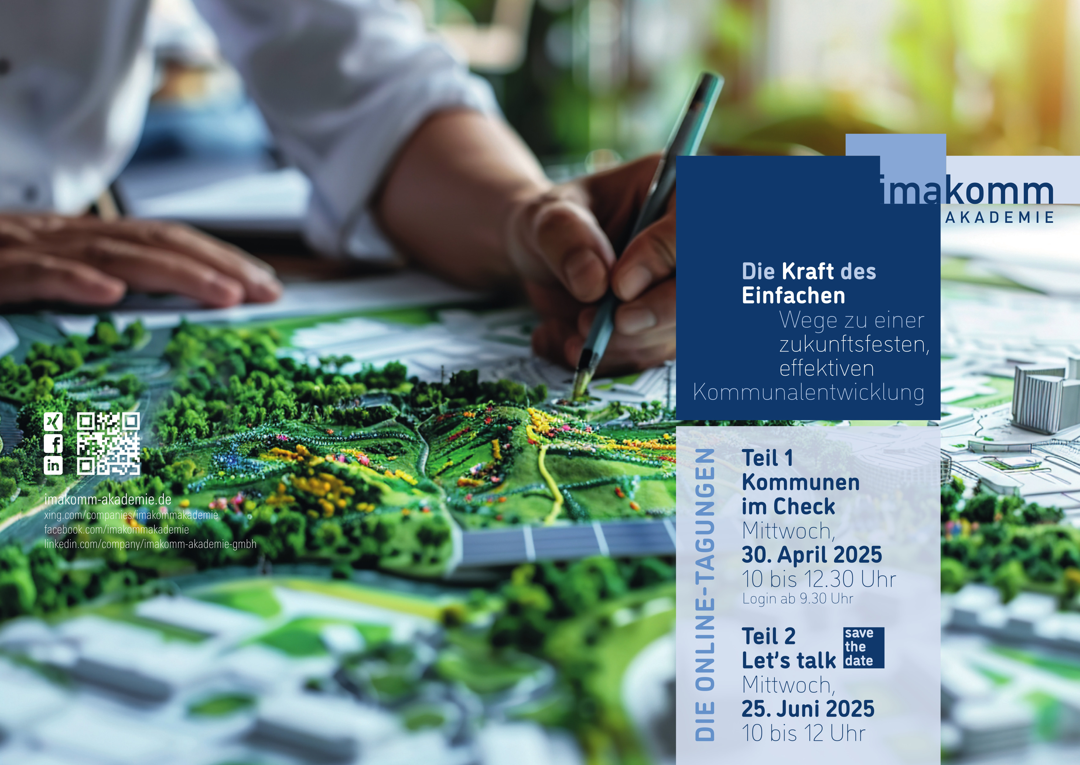 250318 imakomm Faltblatt Online Tagung Die Kraft des Einfachen front